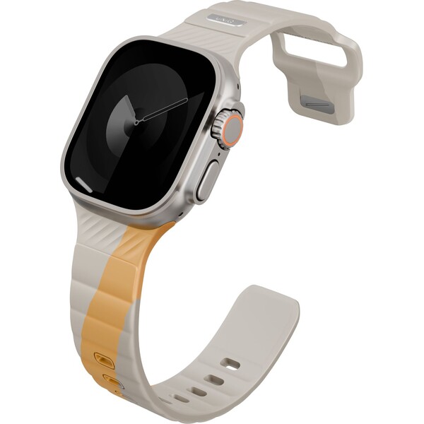 UNIQ-Stride-DE-FKM-reminek-pro-Apple-Watch-49-46-45-44mm-bezovy-zluty