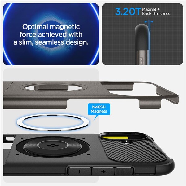 Spigen-Slim-Armor-MagSafe-kryt-iPhone-16-gunmetal