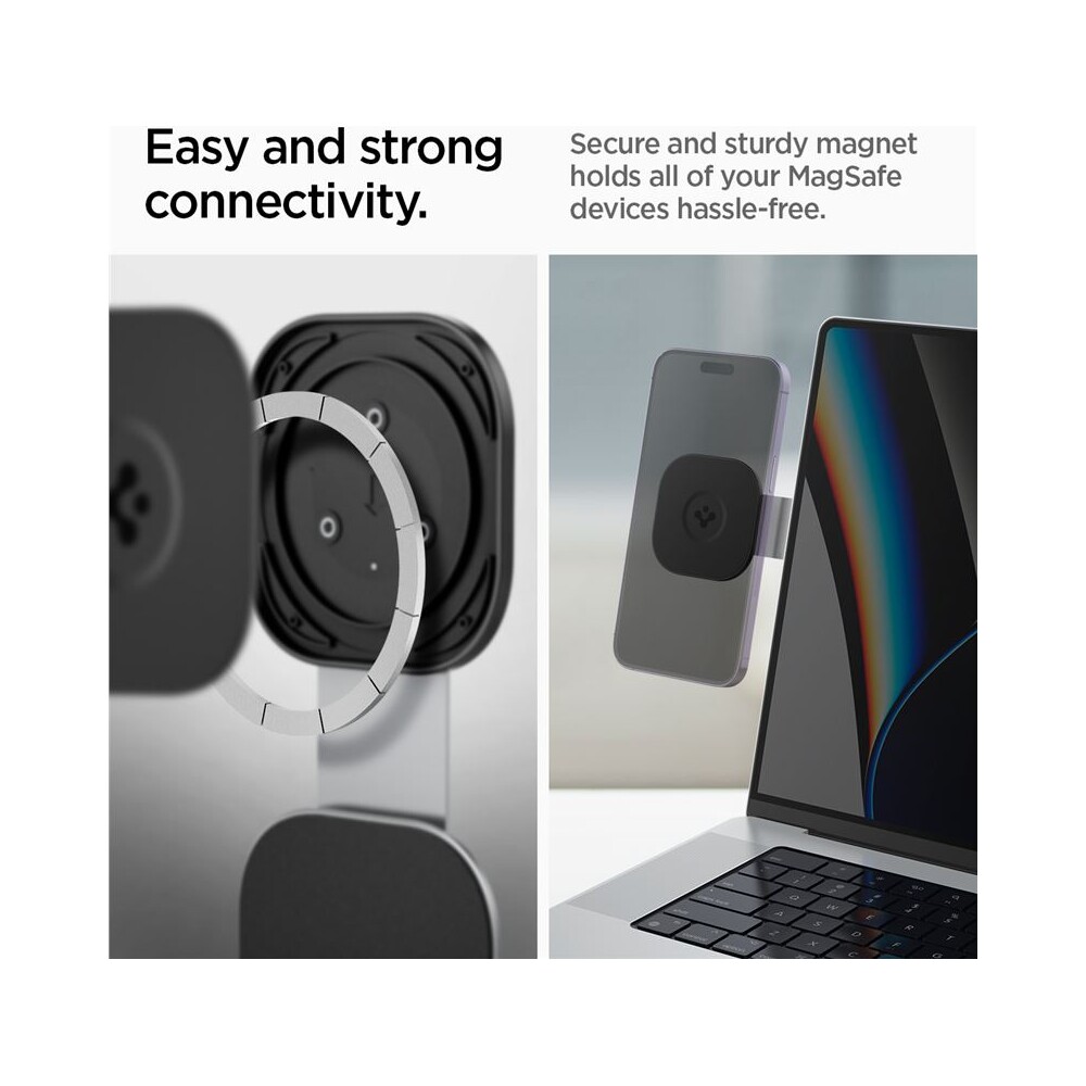 Spigen-OneTap-Monitor-Laptop-Mount-S312-nalepovaci-MagSafe-drzak-stribrny