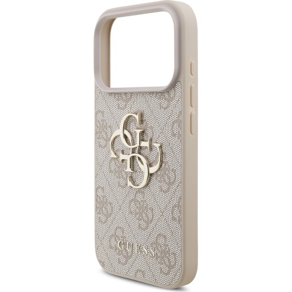 Guess-PU-4G-Metal-Logo-kryt-iPhone-17-Pro-ruzovy