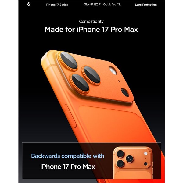 Spigen-Glass-tR-EZ-Fit-Optik-Pro-XL-sklo-na-fotoaparat-iPhone-17-Pro-Max-oranzove
