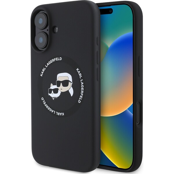 Karl-Lagerfeld-Liquid-Silicone-K-CH-Heads-MagSafe-kryt-pro-iPhone-16-cerny