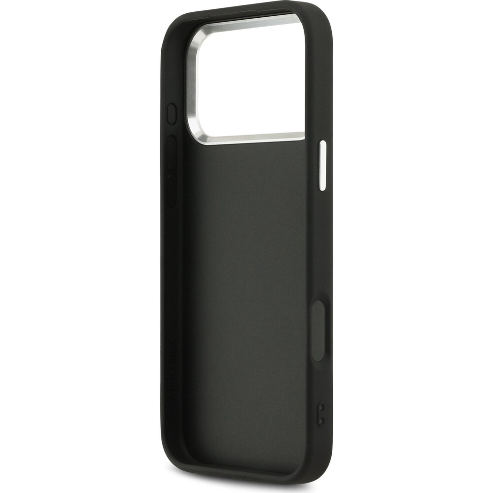 Guess-PU-4G-Metal-Logo-kryt-iPhone-17-Pro-Max-stribrny-cerny
