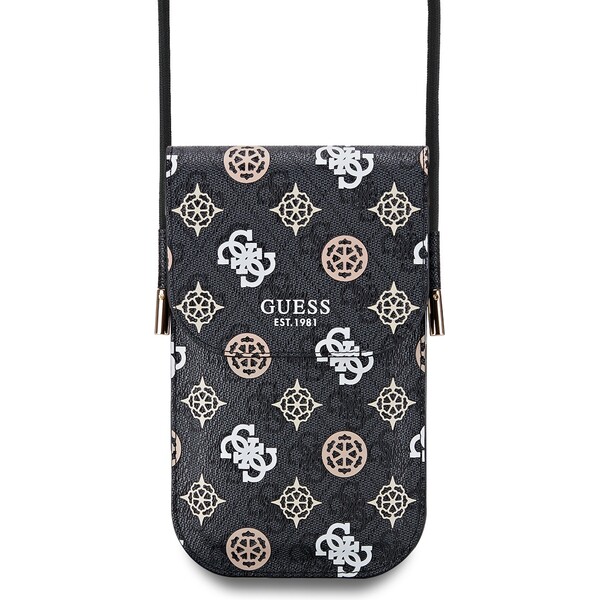 Guess-PU-4G-Peony-Multicolor-taska-na-telefon-cerna