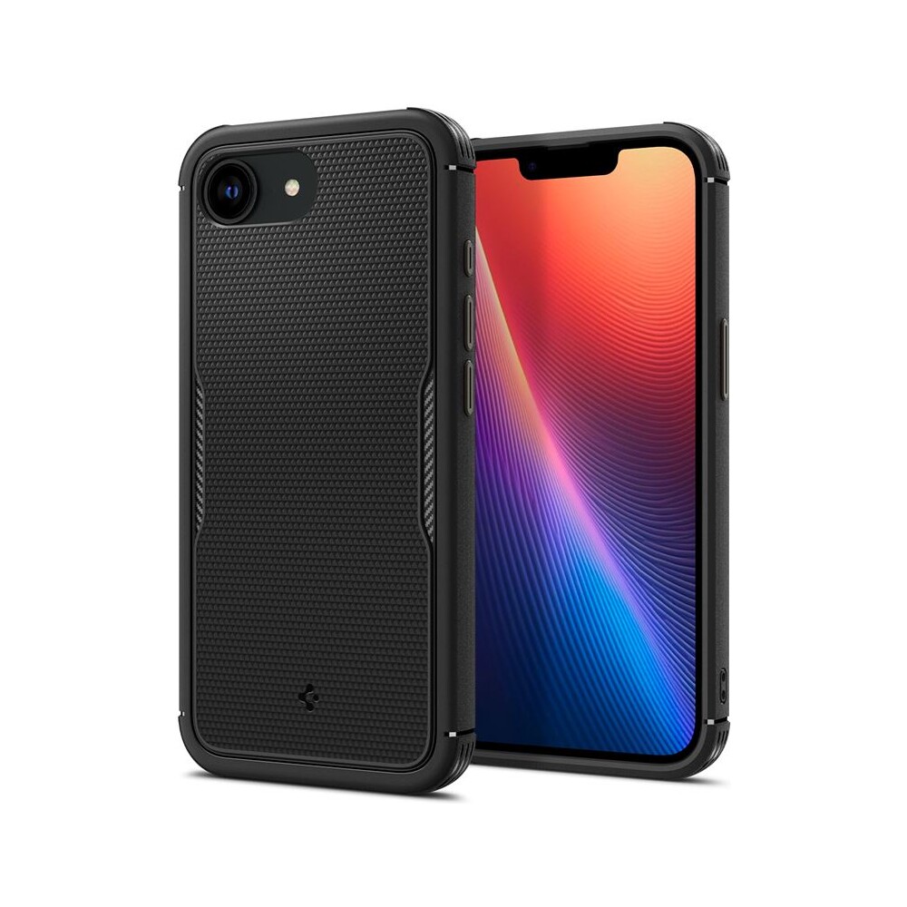Spigen-Core-Armor-MagSafe-kryt-iPhone-17e-16e-matne-cerny