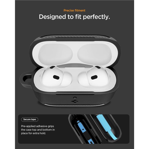 Spigen-Rugged-Armor-pouzdro-AirPods-Pro-3-matte-black
