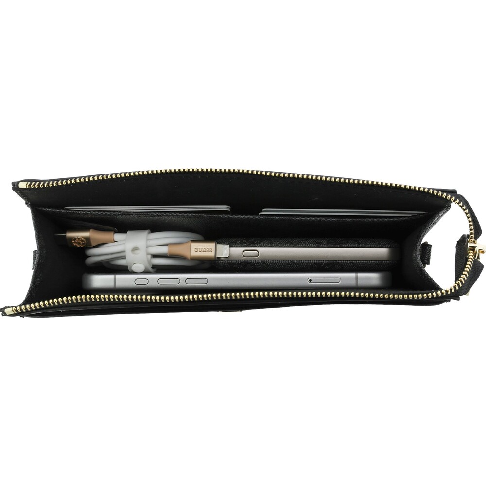 Guess-PU-4G-Metal-Logo-kabelka-na-telefon-cerna