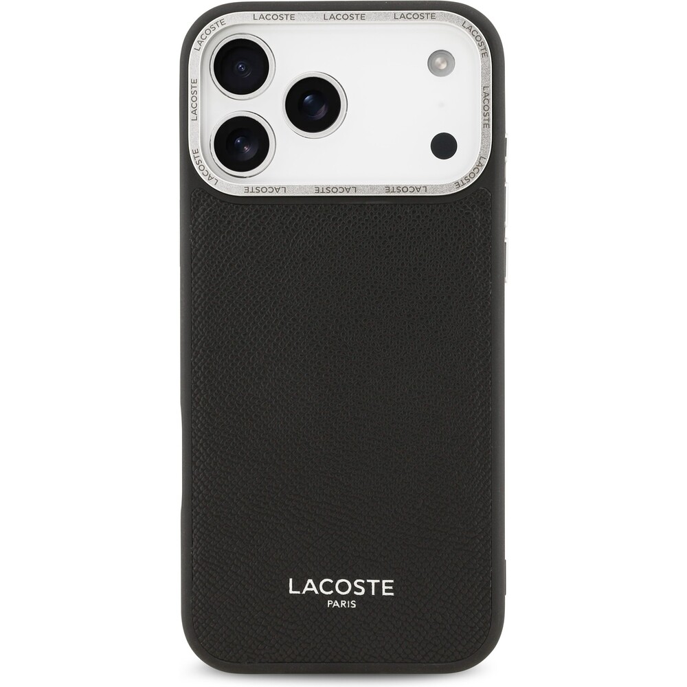 Lacoste-PU-Leather-Champs-Elysees-MagSafe-kryt-iPhone-17-Pro-Max-cerny
