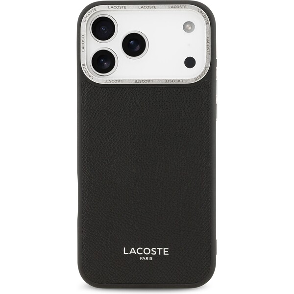 Lacoste-PU-Leather-Champs-Elysees-MagSafe-kryt-iPhone-17-Pro-Max-cerny