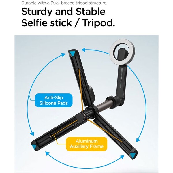Spigen-MagSafe-Tripod-Selfie-Stick-cerna