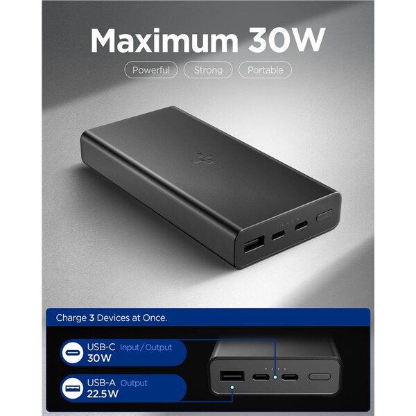 Spigen-Essential-powerbanka-20000mAh-30W-cerna-EA3020-