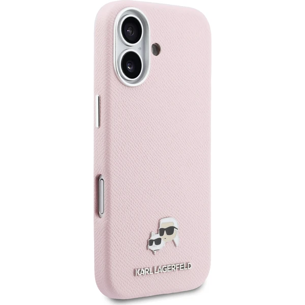 Karl-Lagerfeld-PU-Karl-and-Choupette-Heads-Pins-MagSafe-kryt-iPhone-17-ruzovy