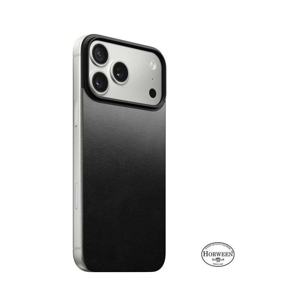 Nomad-Magnetic-Leather-Back-Horween-Magsafe-kozeny-kryt-iPhone-17-Pro-Max-Black