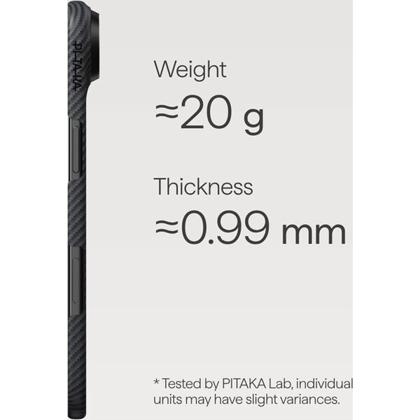Pitaka-Ultra-Slim-Case-MagSafe-kryt-iPhone-17-Black-Grey