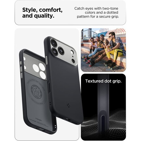 Spigen-Nano-Pop-MagSafe-kryt-iPhone-17-Pro-black-sesame