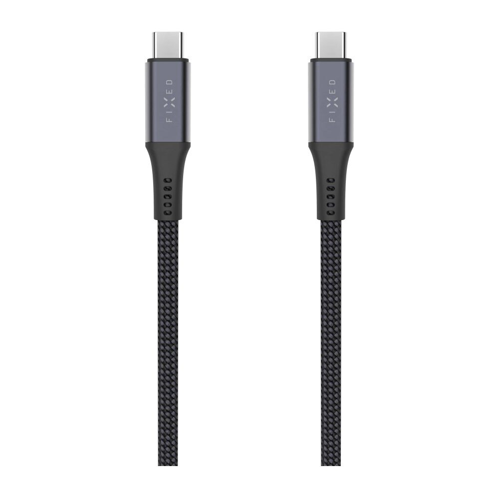 FIXED-Multimedia-Cabel-USB-C-napajeci-a-datovy-kabel-4K-60z-20Gbps-240W-2m-sedy