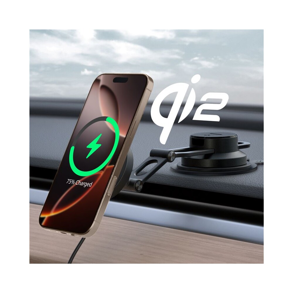 Spigen-OneTap-Pro-4-Dashboard-Windshield-Qi2-MagSafe-drzak-na-sklo-palubovku-s-nabijenim-cerny