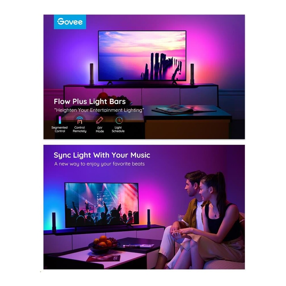 Govee-Flow-Plus-SMART-LED-TV-Gaming-osvetleni-RGBICWW-