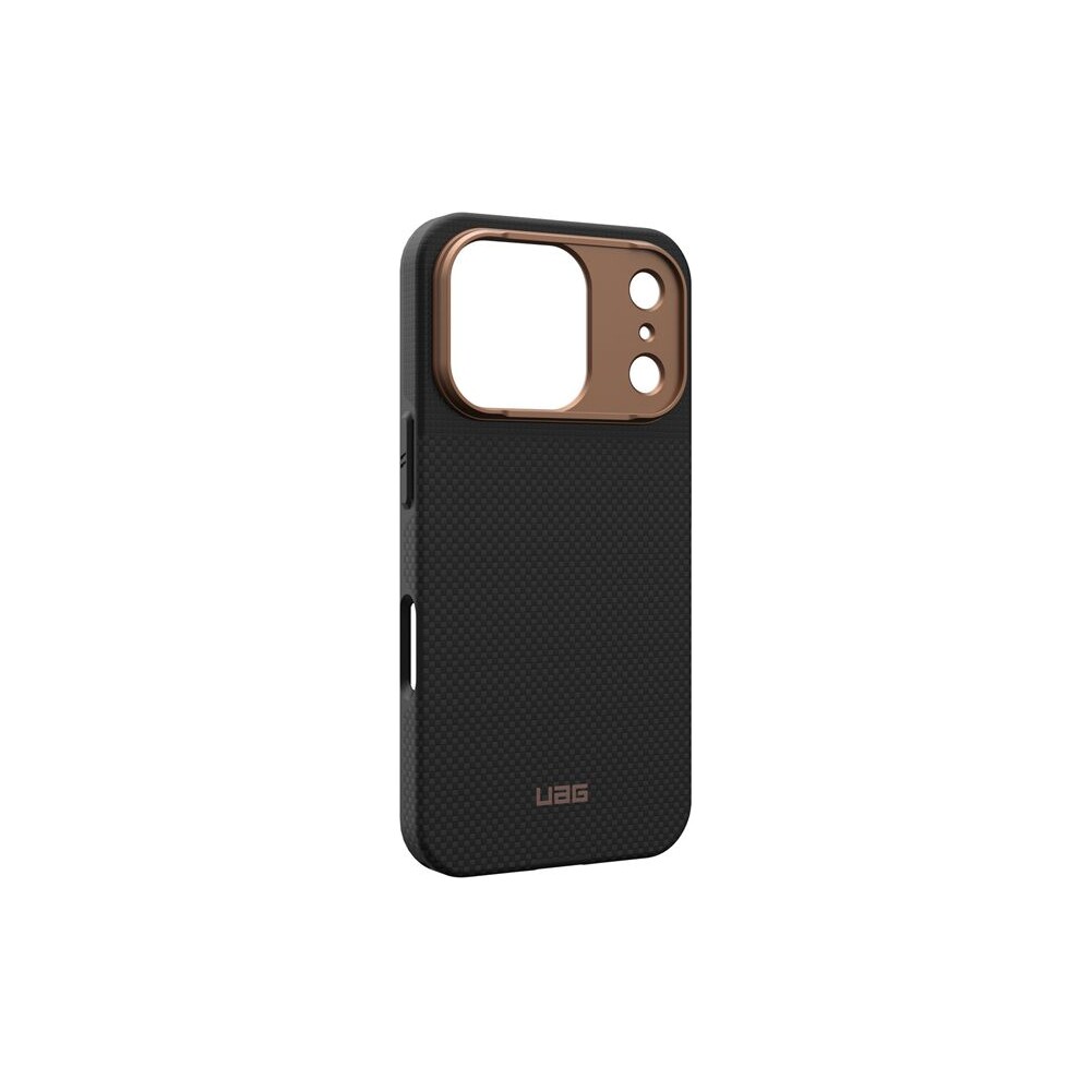 UAG-Fibr-Armr-MagSafe-kryt-iPhone-17-Pro-kevlar-cerny-bronzovy