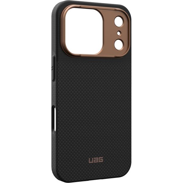 UAG-Fibr-Armr-MagSafe-kryt-iPhone-17-Pro-kevlar-cerny-bronzovy