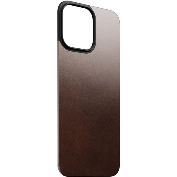 Nomad Magnetic Leather Back MagSafe kryt iPhone 16 Pro Max hnědý - Pouzdra - Obrázek 100ec93310c04352aec7db2bbdebac86
