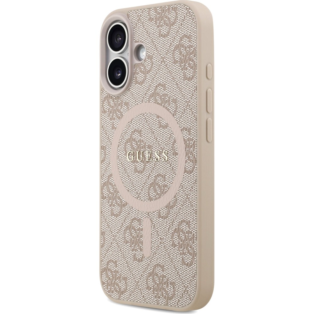 Guess-PU-Leather-4G-Colored-Ring-MagSafe-Zadni-Kryt-pro-iPhone-17-ruzovy