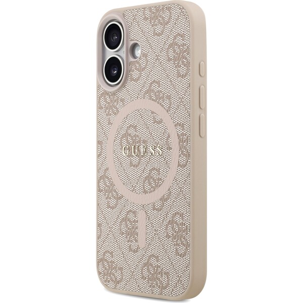 Guess-PU-Leather-4G-Colored-Ring-MagSafe-Zadni-Kryt-pro-iPhone-17-ruzovy