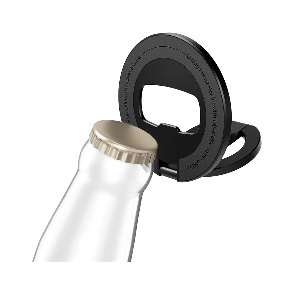 Spigen-O-Mag-Magnetic-Phone-Holder-MagSafe-stojanek-cerny