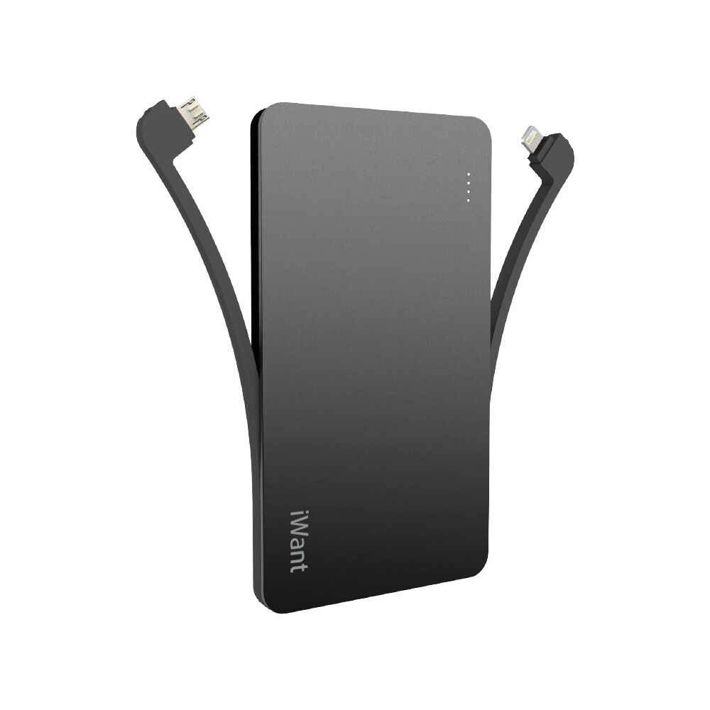 iWant-powerbanka-s-Lightning-a-microUSB-konektorem-5000-mAh-cerna