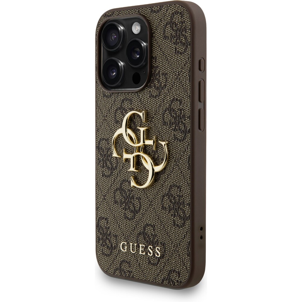 Guess-PU-4G-Metal-Logo-Strap-kryt-iPhone-15-Pro-Max-hnedy