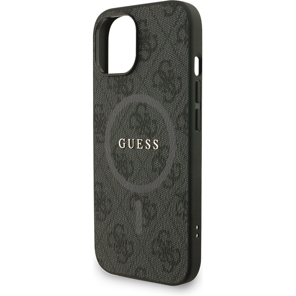 Guess-PU-Leather-4G-Colored-Ring-Strap-MagSafe-kryt-iPhone-13-cerny