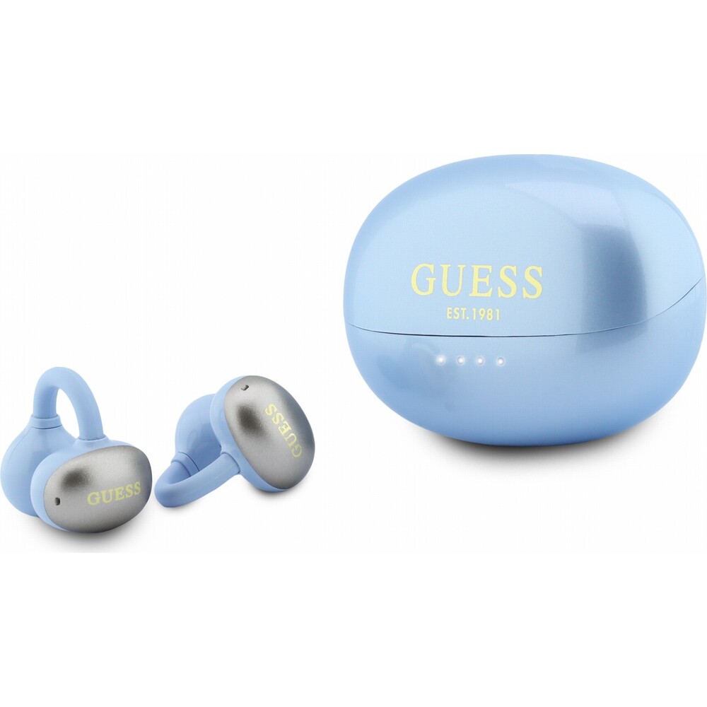 Guess-Metallic-Finish-Classic-Logo-OWS-bezdratova-sluchatka-svetle-modra