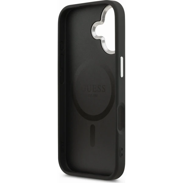 Guess-PU-Leather-Triangle-Logo-MagSafe-kryt-iPhone-17-cerny
