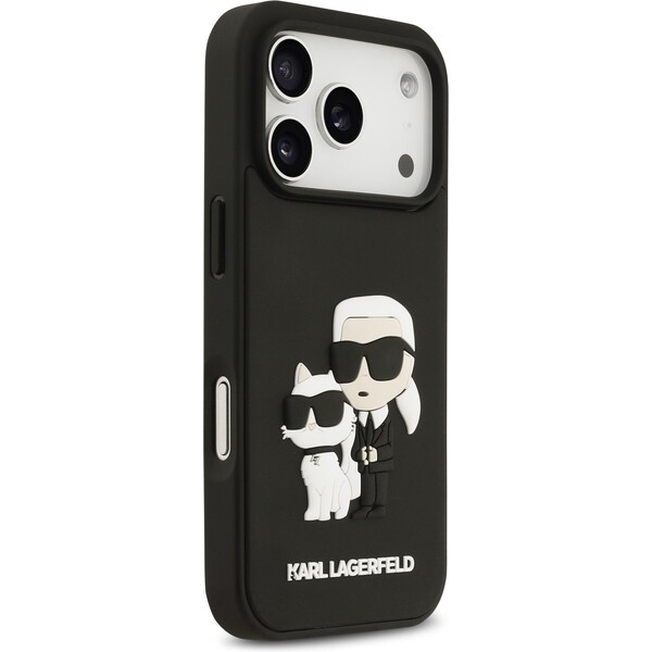 Karl-Lagerfeld-3D-Rubber-Karl-and-Choupette-kryt-iPhone-17-Pro-cerny