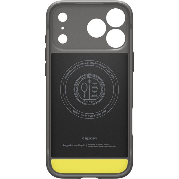 Spigen-Rugged-Armor-MagSafe-kryt-iPhone-17-Pro-gray