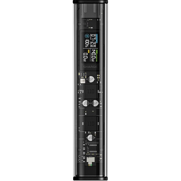 SHARGE-Shargeek-140W-powerbanka-20000-mAh-LCD-cerna