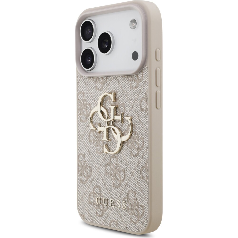 Guess-PU-4G-Metal-Logo-kryt-iPhone-17-Pro-ruzovy