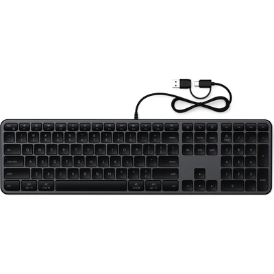 Satechi Slim LX3 drátová klávesnice (US English) vesmírně černá