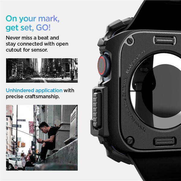 Spigen-Rugged-Armor-kryt-pro-Apple-Watch-10-11-42mm-matne-cerny
