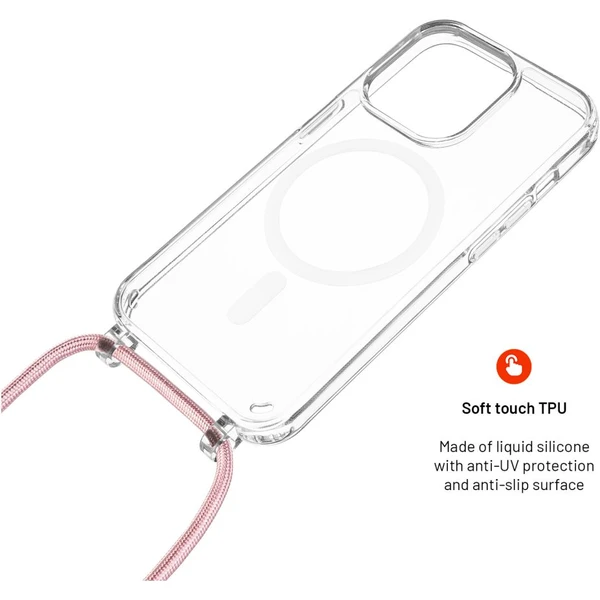 FIXED MagPure Neck kryt s růžovou šňůrkou na krk pro Apple iPhone 16 Pro Max - Pouzdra - Obrázek 12b45f7450c5455ea853dbbe9ab8fbdf