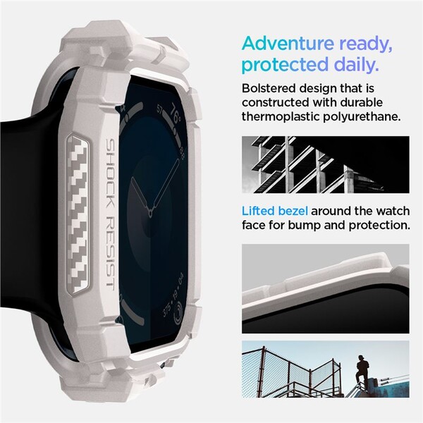 Spigen-Rugged-Armor-kryt-pro-Apple-Watch-10-11-46mm-bezovy