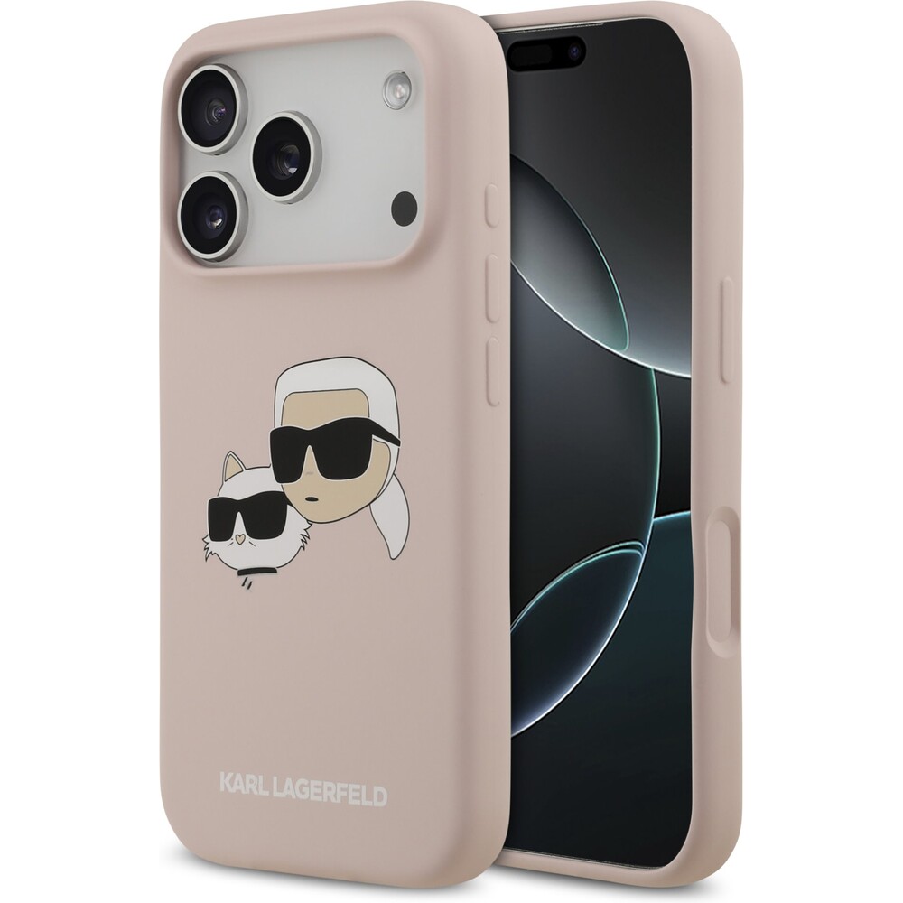 Karl-Lagerfeld-Liquid-Silicone-Double-Heads-MagSafe-kryt-iPhone-17-Pro-ruzovy