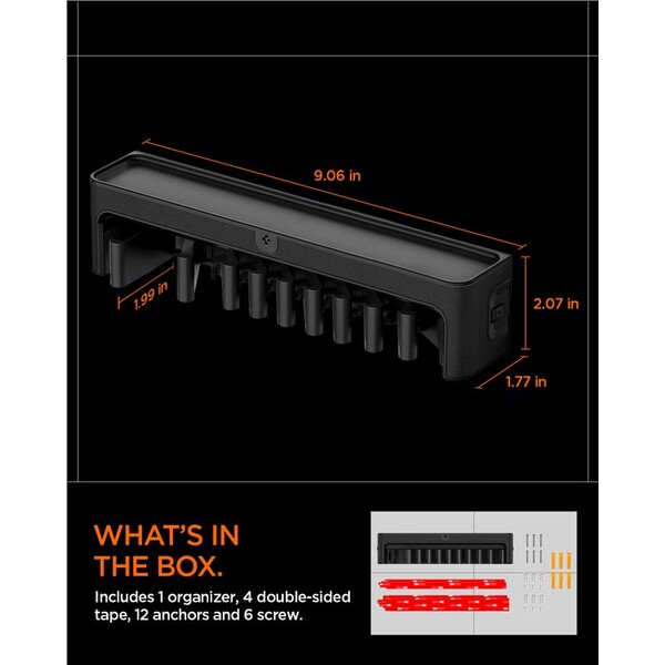 Spigen-Apple-Watch-Band-Organizer-na-reminky-S341-cerny