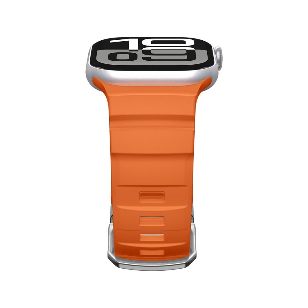 Spigen-Silicone-Band-reminek-Apple-Watch-49-46-45-44mm-oranzovy