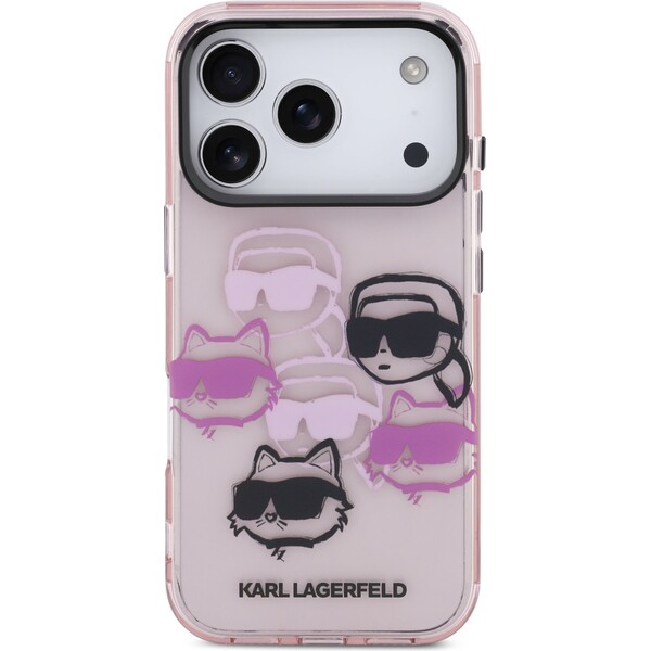 Karl-Lagerfeld-IML-Multi-K-CH-Heads-Zadni-Kryt-pro-iPhone-17-Pro-ruzovy