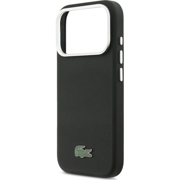 Lacoste-Iconic-Petit-Pique-Metal-Logo-MagSafe-kryt-iPhone-17-Pro-cerny