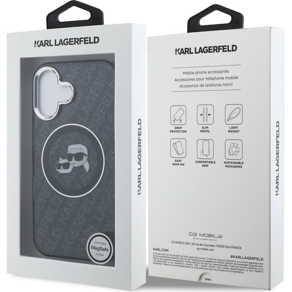 Karl-Lagerfeld-IML-K-CH-Heads-Repeated-Logo-MagSafe-kryt-iPhone-16-cerny