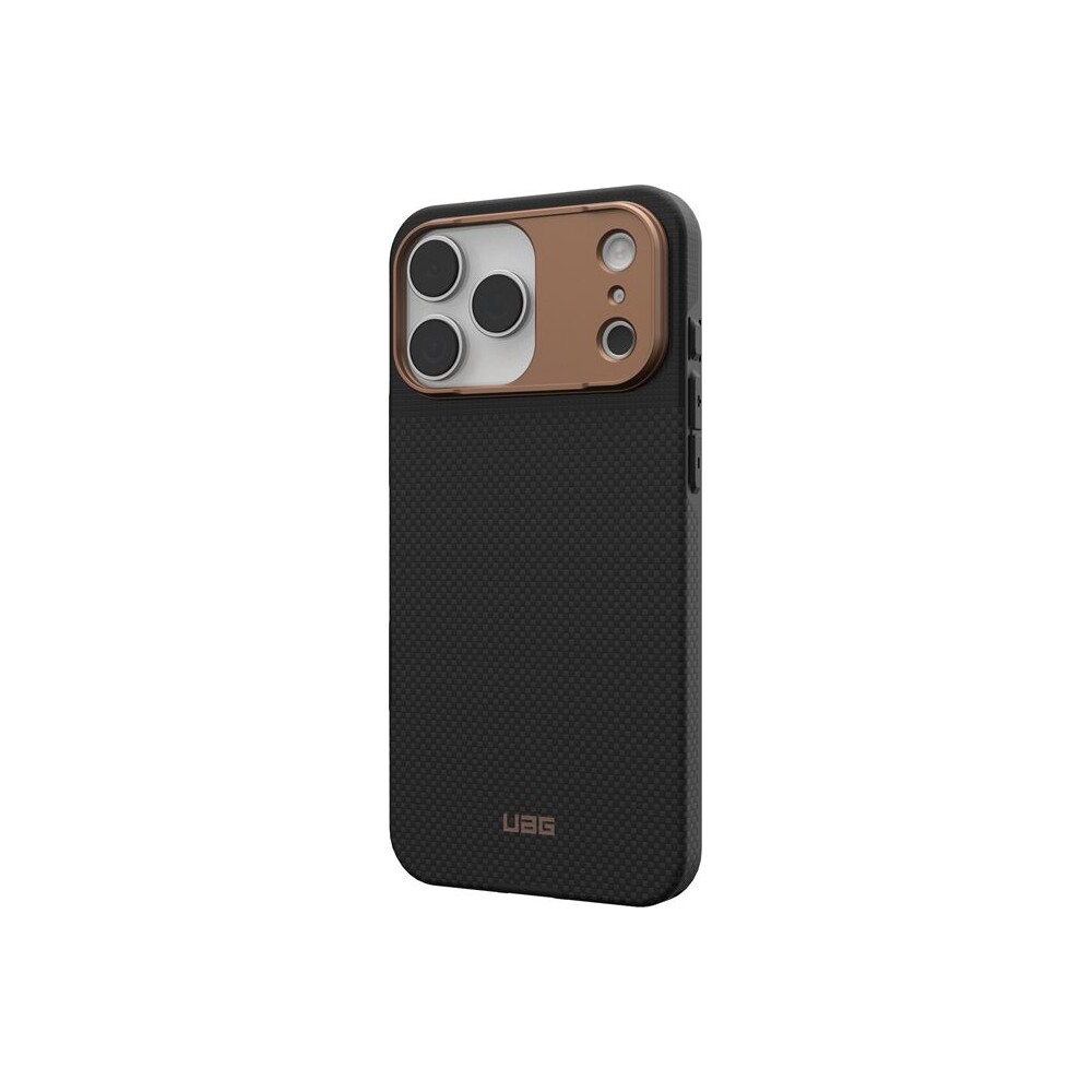 UAG-Fibr-Armr-MagSafe-kryt-iPhone-17-Pro-Max-kevlar-cerny-bronzovy