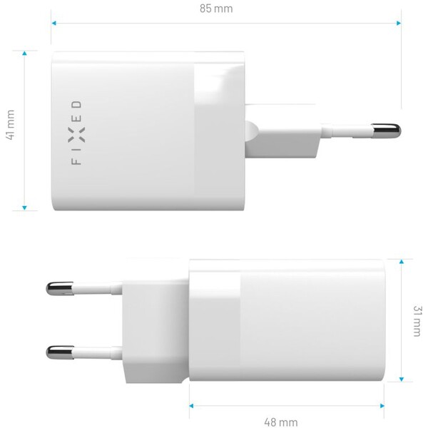 FIXED-Mini-nabijecka-s-USB-C-USB-A-PD-45W-bila