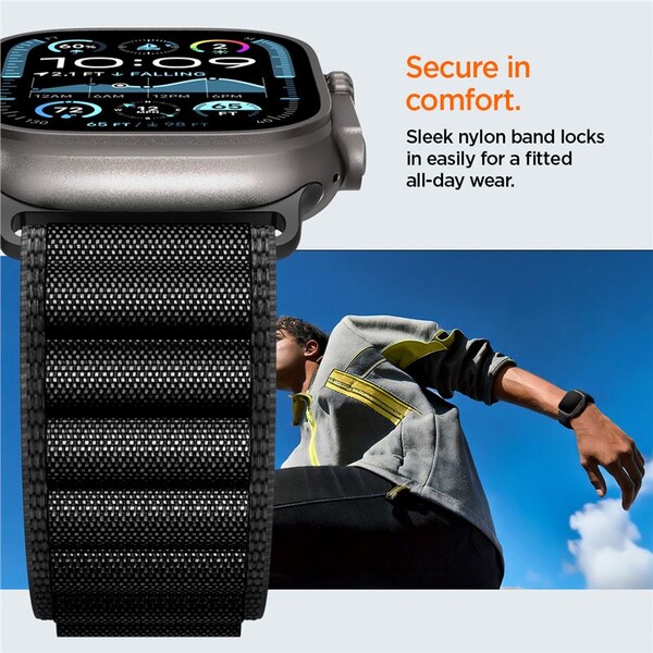 Spigen-Fabric-Band-hook-reminek-Apple-Watch-49-46-45-44mm-cerny